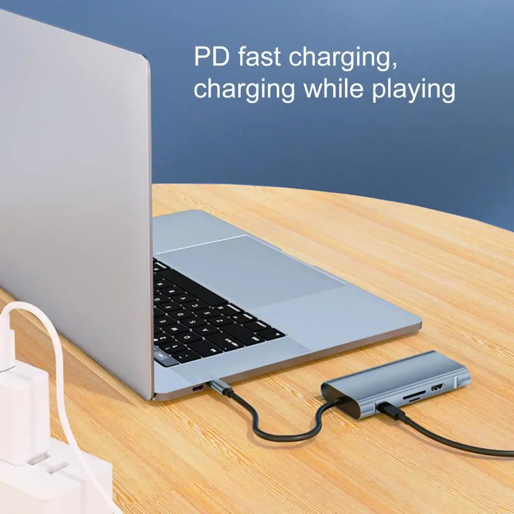 

Practical Splitter Cable Hub Plug Play Expansion Dock HD-compatible Data Transfer