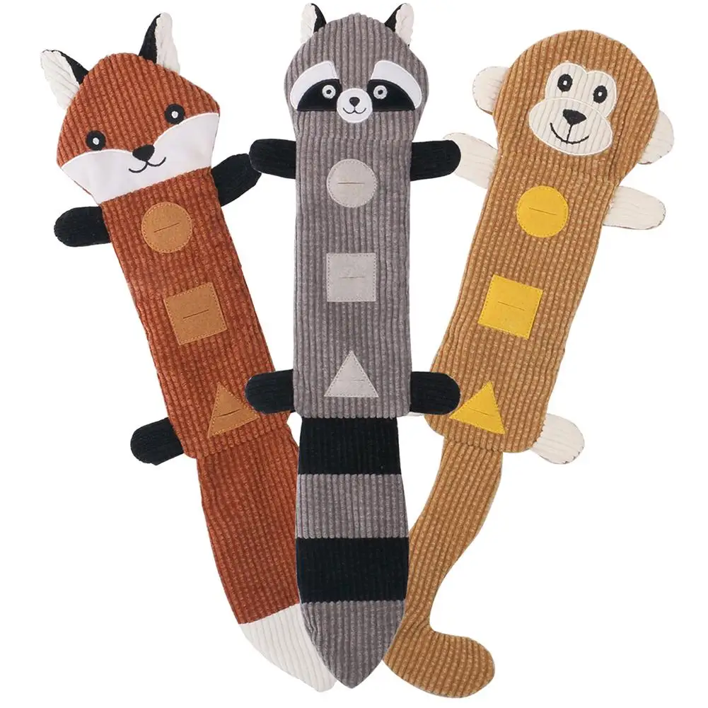 No Stuffing Plush Dogs Chew Toy Small Medium Large Breed Che