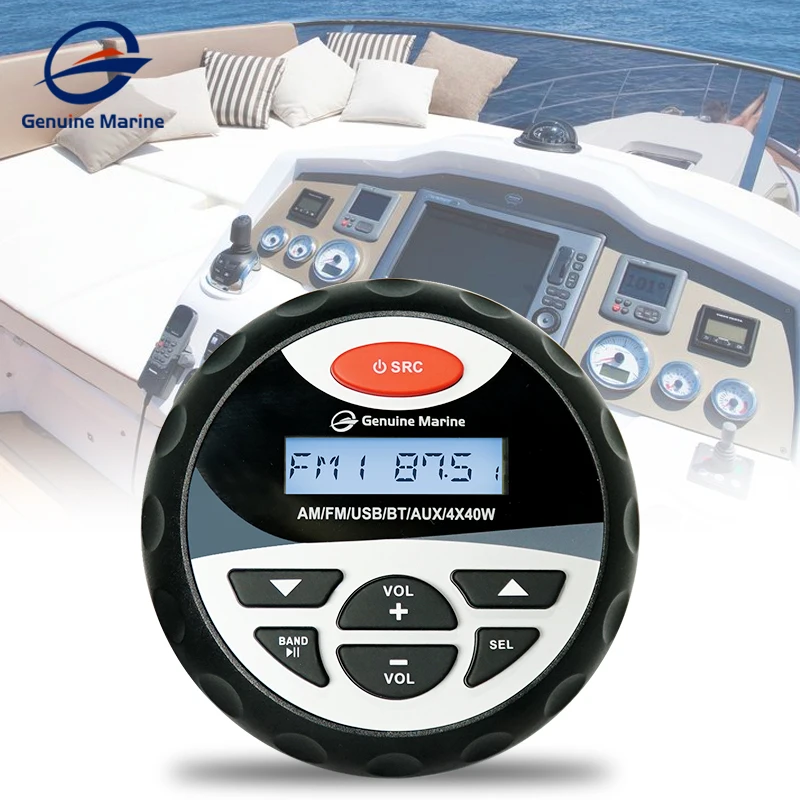 

Genuine Marine Boat Yacht Car RV Waterproof BT / USB/ MP3 player