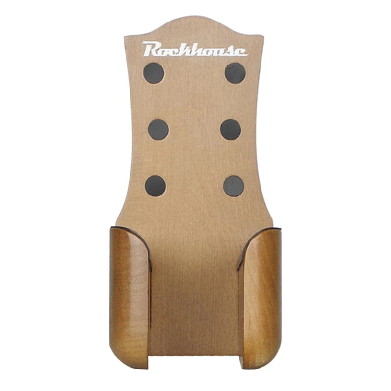 Rockhouse-colgador de madera para guitarra, soporte para colgar en la pared, práctico para el hogar
