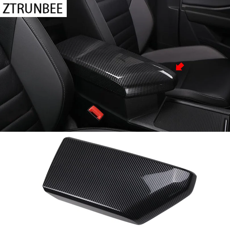 

Глянцевая панель-подлокотник из углеродного волокна для Volkswagen VW Jetta MK7 2019-2020