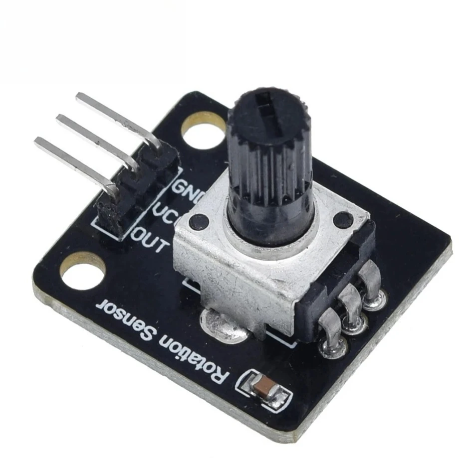 Фото Подходит для электронного строительного блока Raspberry Pi Arduino TZT RV09, поворотный энкодер, поворотный потенциометр, аналоговый модуль ручки №2