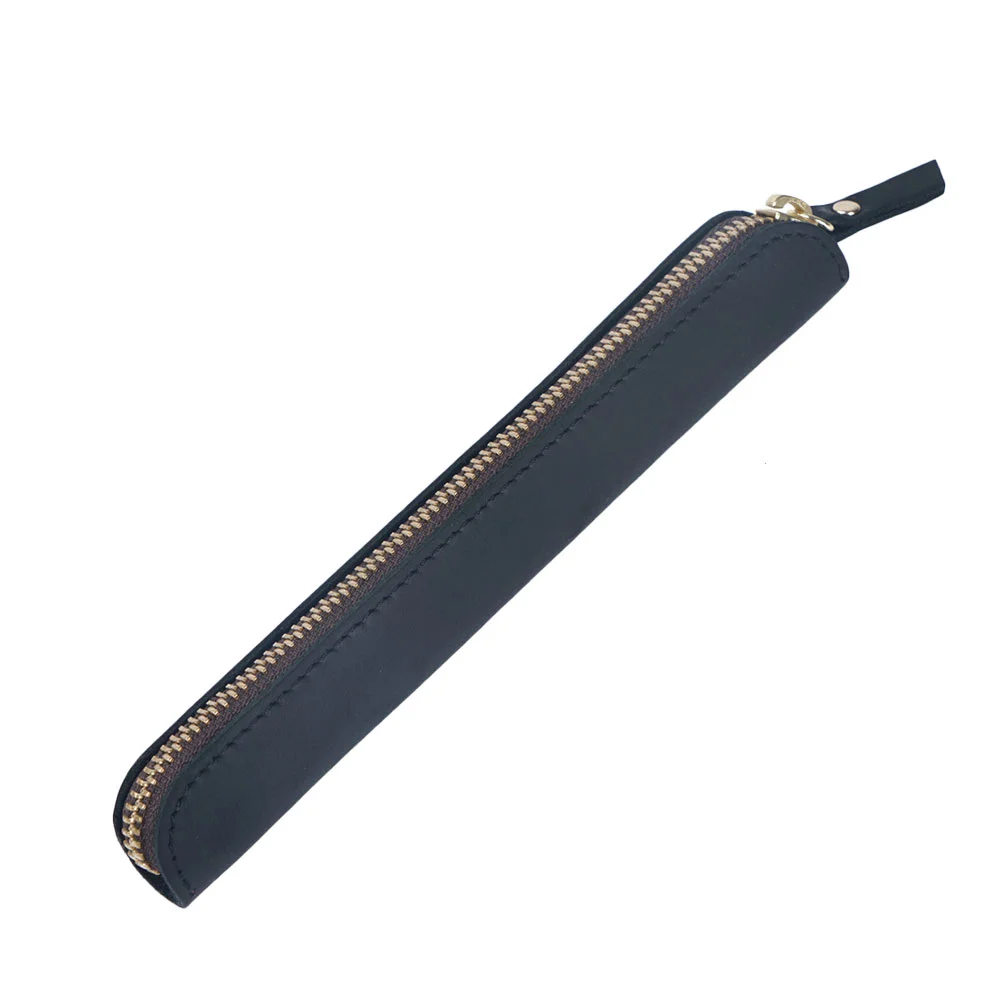 

Zipper Pen Pouch Holder Bag Pen Case for Fountain Ballpoint Pen (Black)