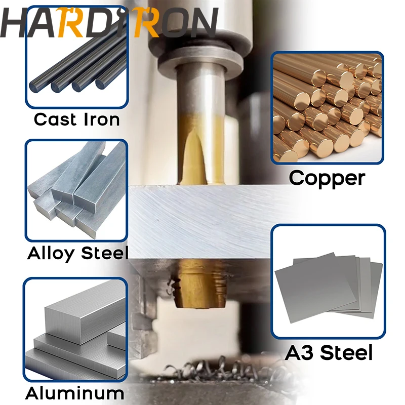 Спиральный точечный метчик Hardiron 3/8 &quot-16 UNC спиральный из быстрорежущей стали с