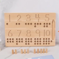 montessori educational math toys for children wooden number boards%c2%a0for babies cognitive digital boards puzzle for kids gift