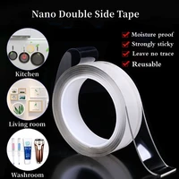 nano double side tape transparent waterproof reusable adhesive tapes transparent decoration tapes home supplies autocollant