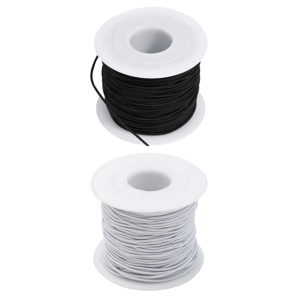 

2 Rolls Jewelry Beading Cords Making Supplies Bracelet Rope Wenwanxian Elastic Thread Bracelets Threads Polyester