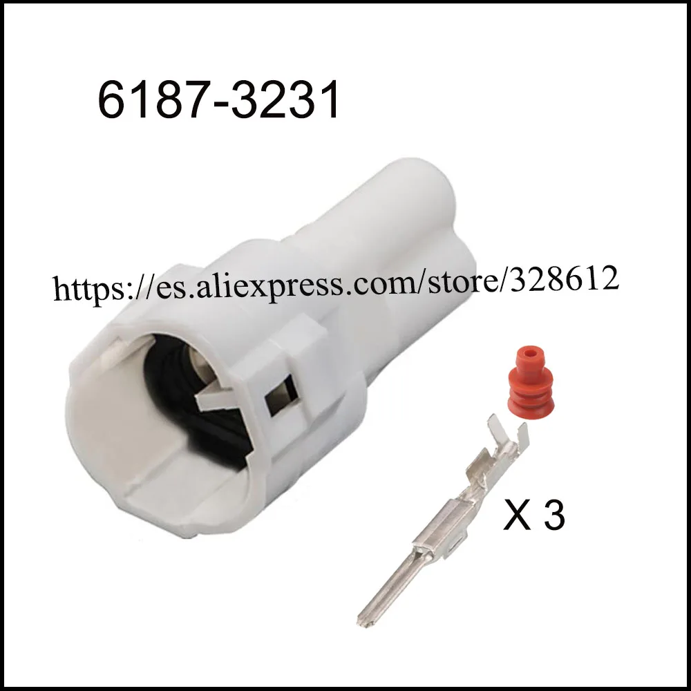 

100set wire male connector Black female cable connector terminal Terminals 3-pin connector Plugs sockets seal DJ7032-2.2-11