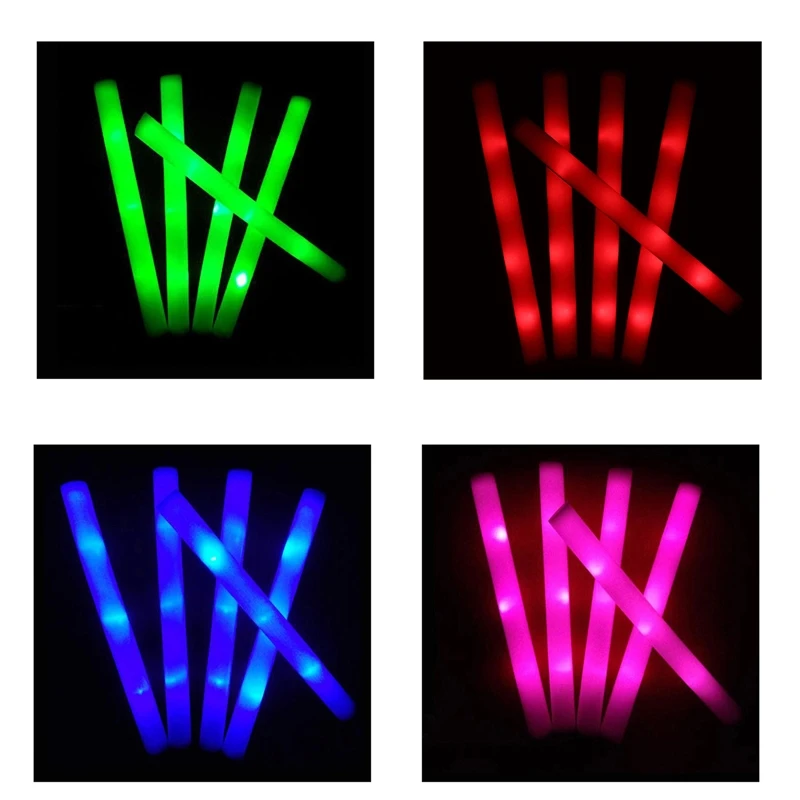 

Foam Glow Stick LED Wand Luminous Toy for w/ Colorful LED Flashing Light Children’s Holiday Party Favorite Rally 50 DropShipping