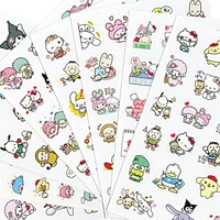 anime hello kittys sticker kawaii sanrios cinnamoroll cartoon my melody cute kuromi accessories decorative toy for girls gift