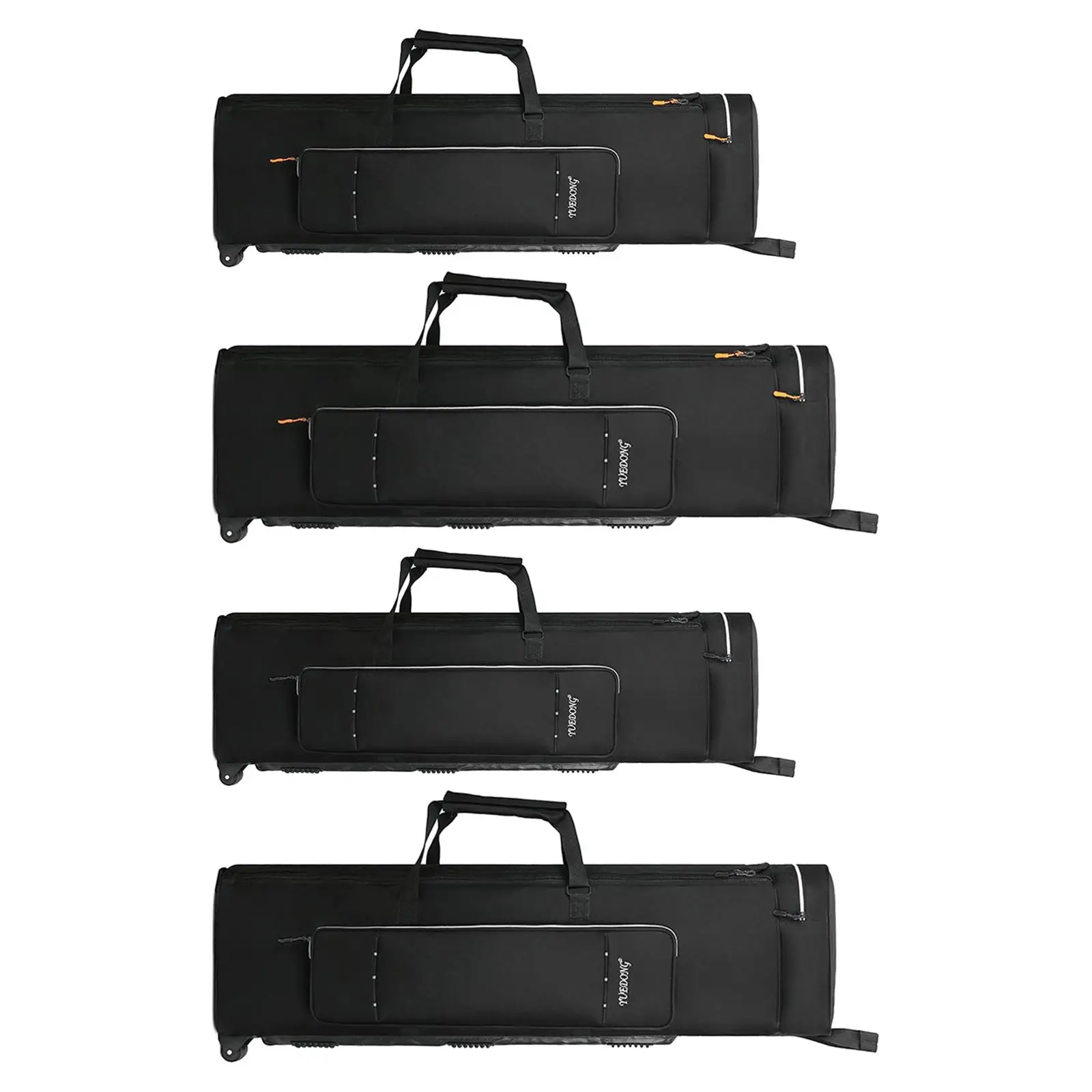 

600D Oxford Cloth Drum Stand Bag with Wheels Thicken Drum Accs Case Gig Bag