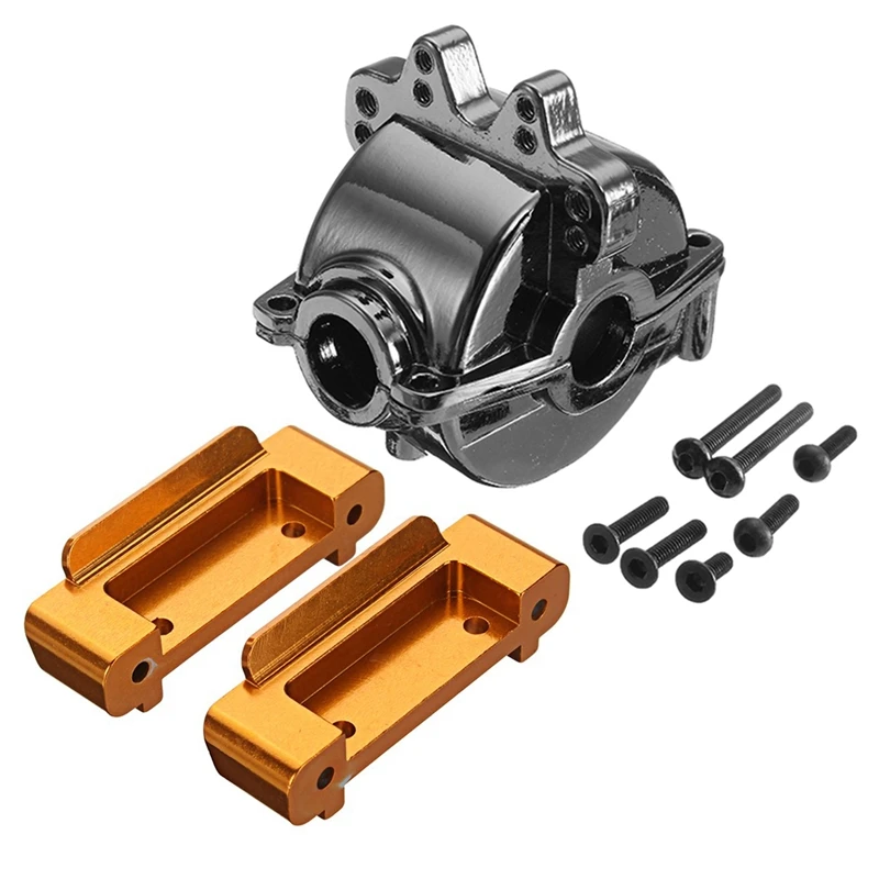 

1 комплект для Rc Wltoys A949 металлический дифференциальный корпус коробка передач и 2 шт. Передний Задний бампер для Wltoys желтого цвета