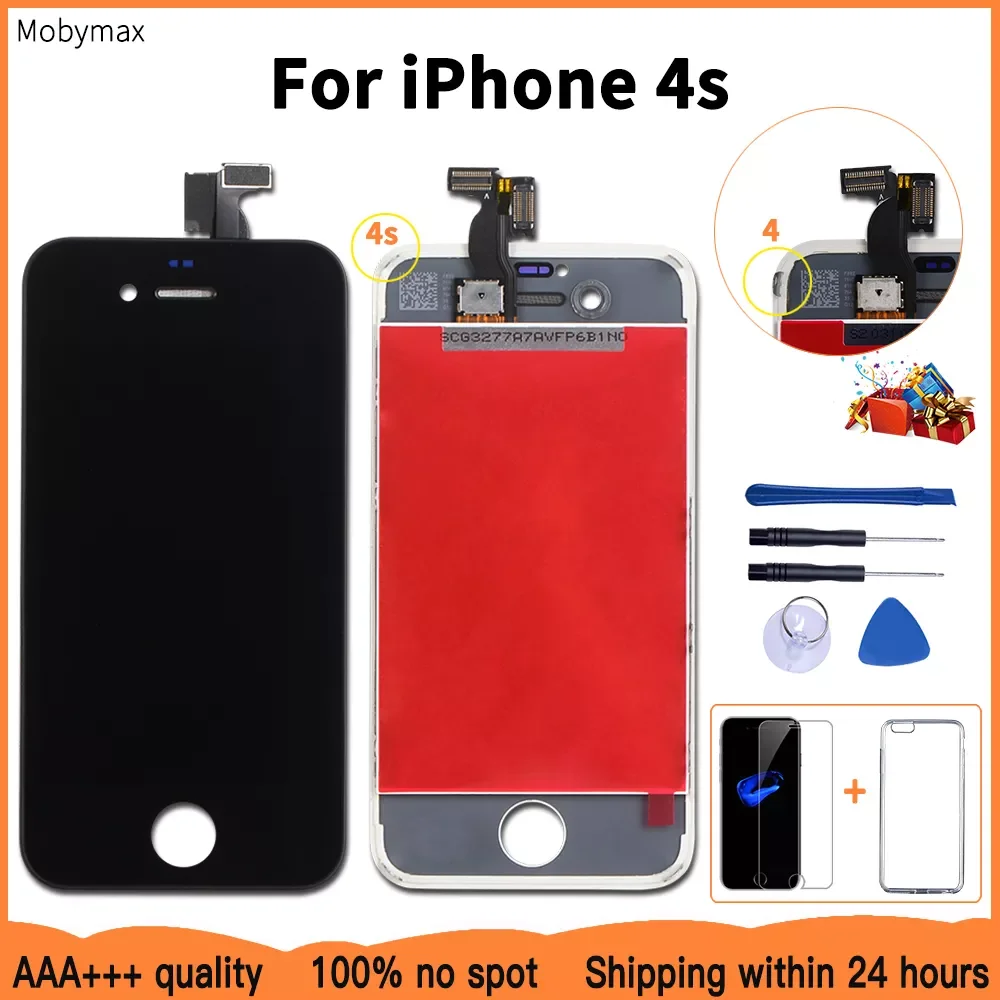 

NEW2023 AAA+++LCD Display For iPhone 6 7 8 6S Plus Touch Screen Replacement For iPhone 5 5C 5S SE No Dead Pixel+Tempered Glass+T