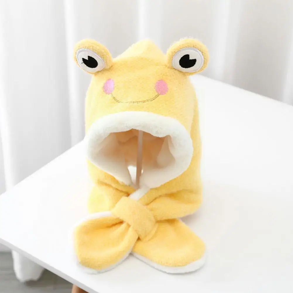 

Cartoon Cute Children Winter Hats Beanies Set Fur Boys Scarf Earflap Child Piece Kids One Hat Caps Girls Knitted J7l1
