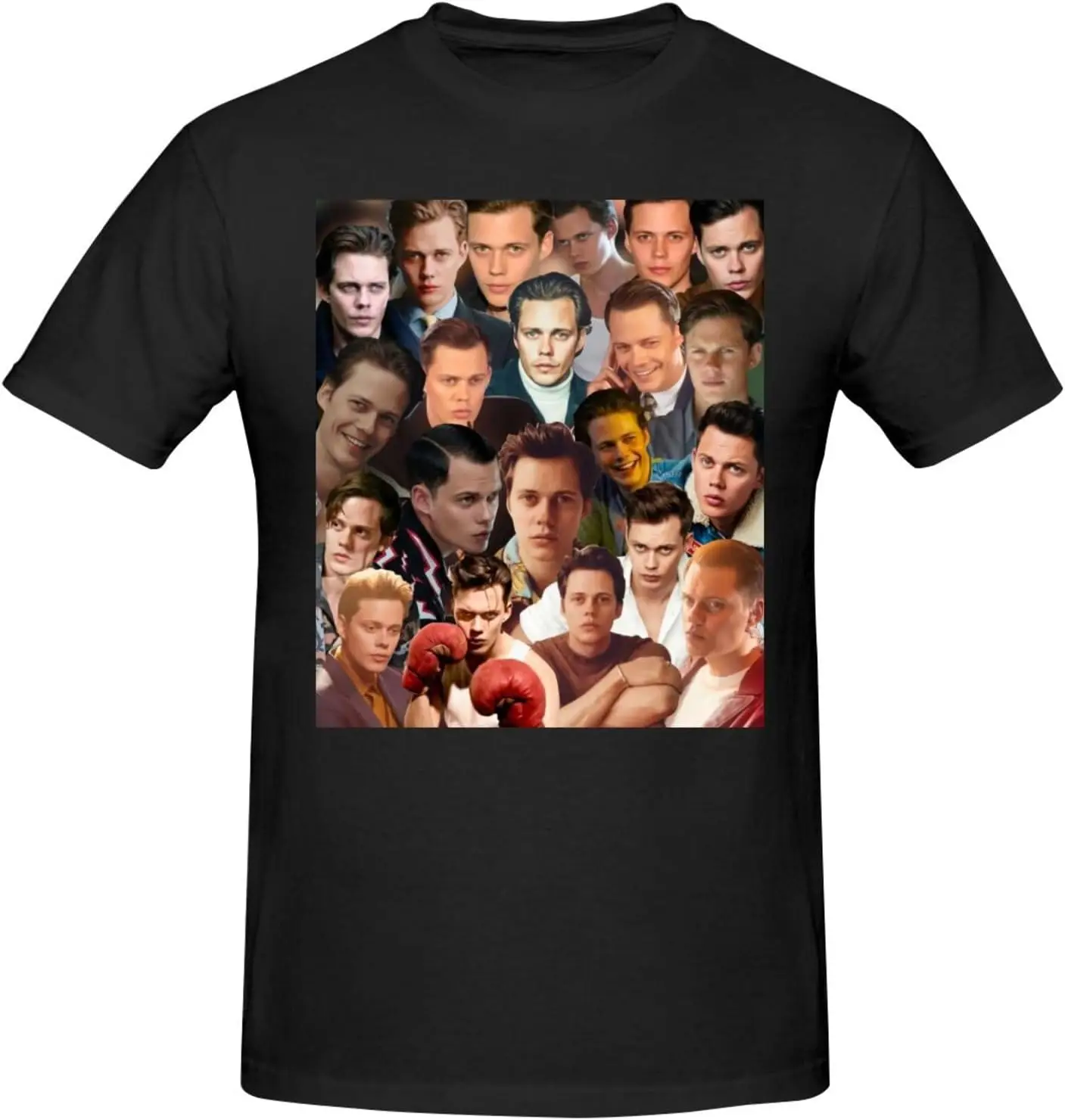 Футболка Bill Skarsgard мужская модная крутая рубашка с круглым вырезом повседневная