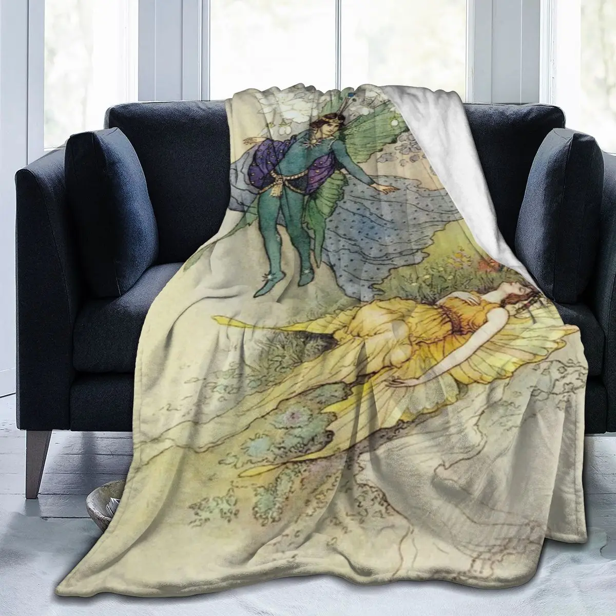 Ультрамягкое Флисовое одеяло Midsummer Night S Dream - Warwick Goble An