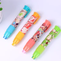 pencil rubber retractable press cute new creative student eraser school stationery erasers for kids