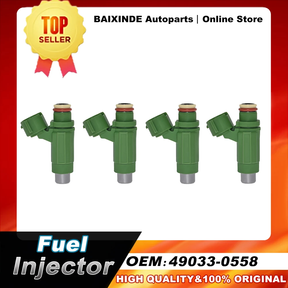 

4PCS OEM 49033-3708 49033-0558 Fuel Injector Nozzle For KAWASAKI 2013-2017 EX300 300 NINJA New Original Auto Car Accessories