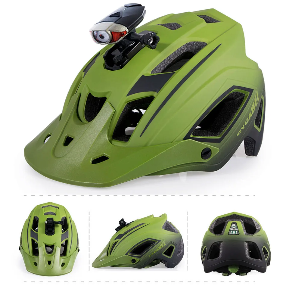 

CYCABEL MTB Mountain Bicycle Helmet capacete ciclismo Men Ultralight mountain Road Bike Helmets with LED Bicycle Cycling Helmet