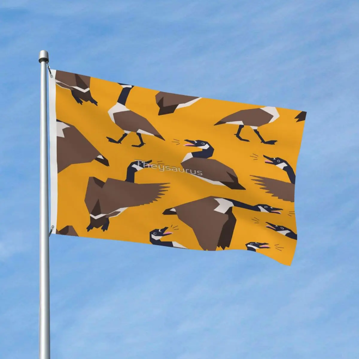 

Canadian Honks Flag Decor Polyester Material Indoor Fade Resistant Drapey Bright