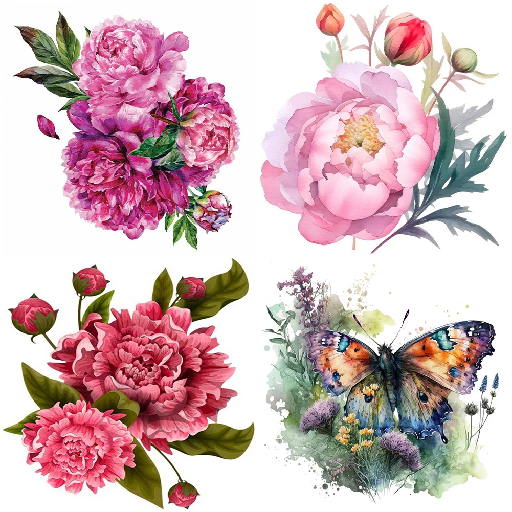 

30*30CM 5D DIY Peony Butterfly Full Round Drill Diamond Painting Kit Home Decoration Art Craft Mosaic Painting