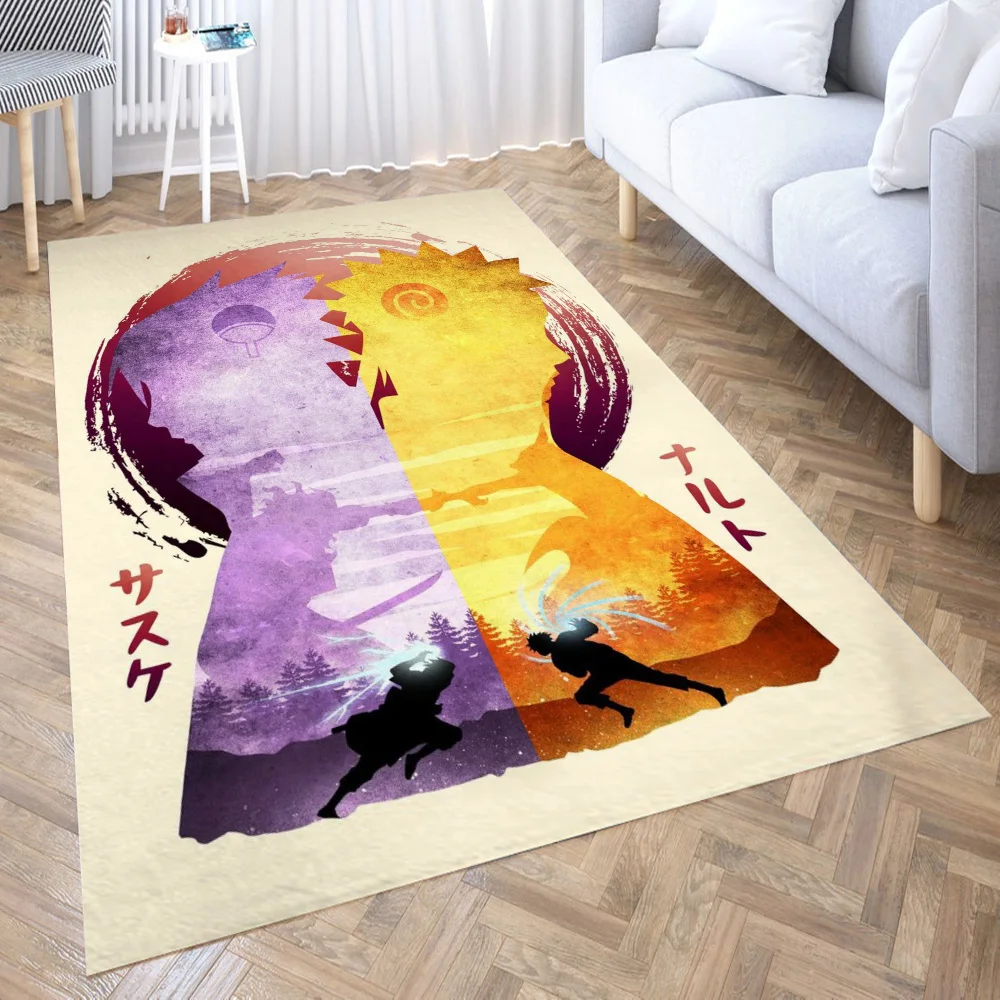 

Narut Sasuke Area Rug for Living Room Floor Mat Carpet for Bedroom Bedside Entrance Doormat Anti-slip Home Decor