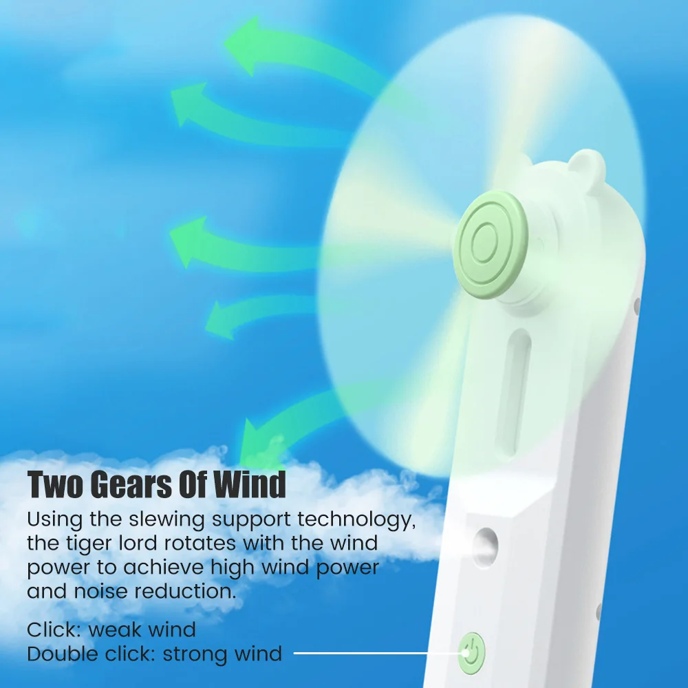 Мини-вентилятор Ручной с зарядкой от Usb 2022 |