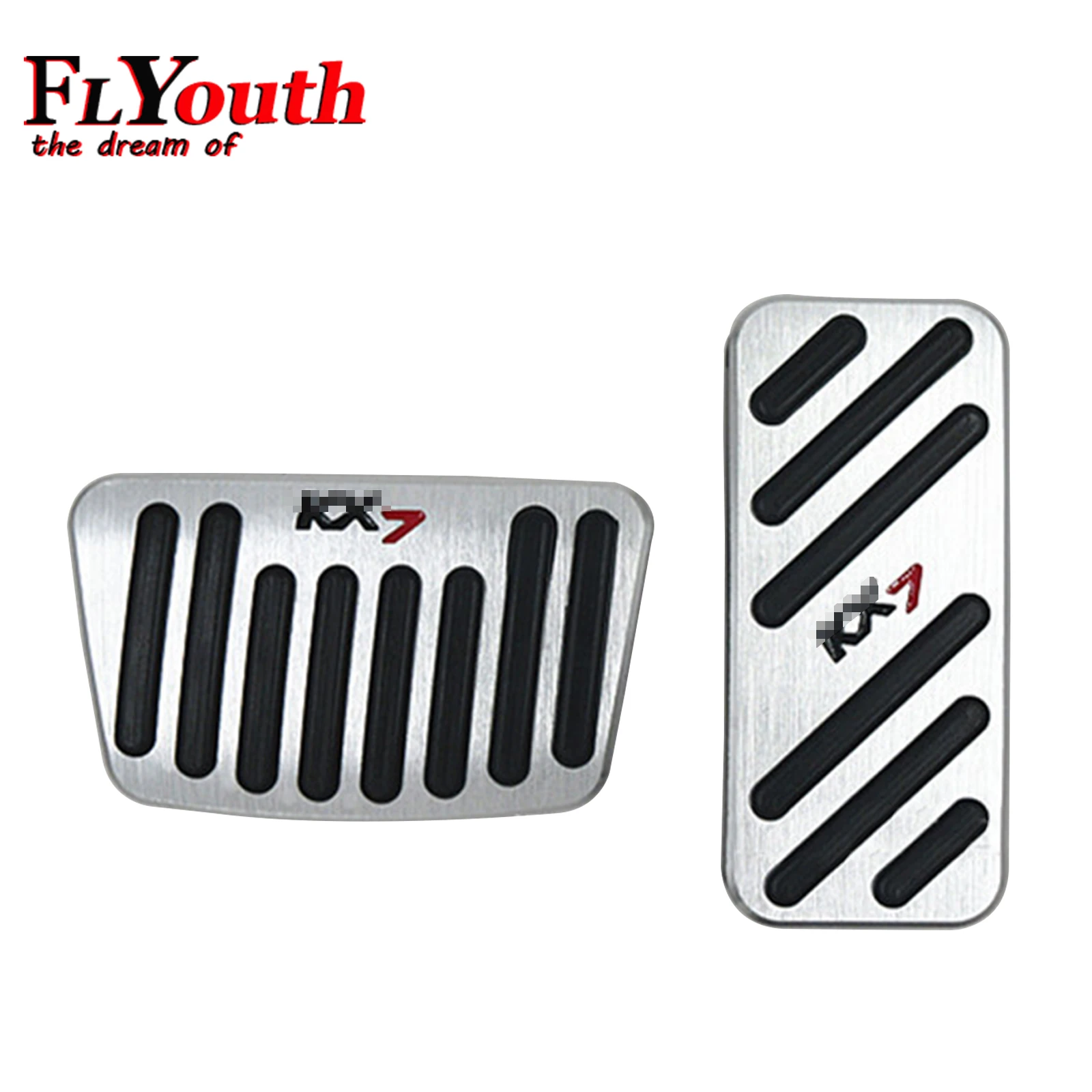 

Чехол для педали из алюминиевого сплава для KIa KX7 2020, нескользящий Алюминиевый тормоз без сверления и педаль акселератора