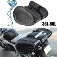 1 pair saddle bag waterproof large capacity universal oxford cloth motorcycle side storage bag for outdoor