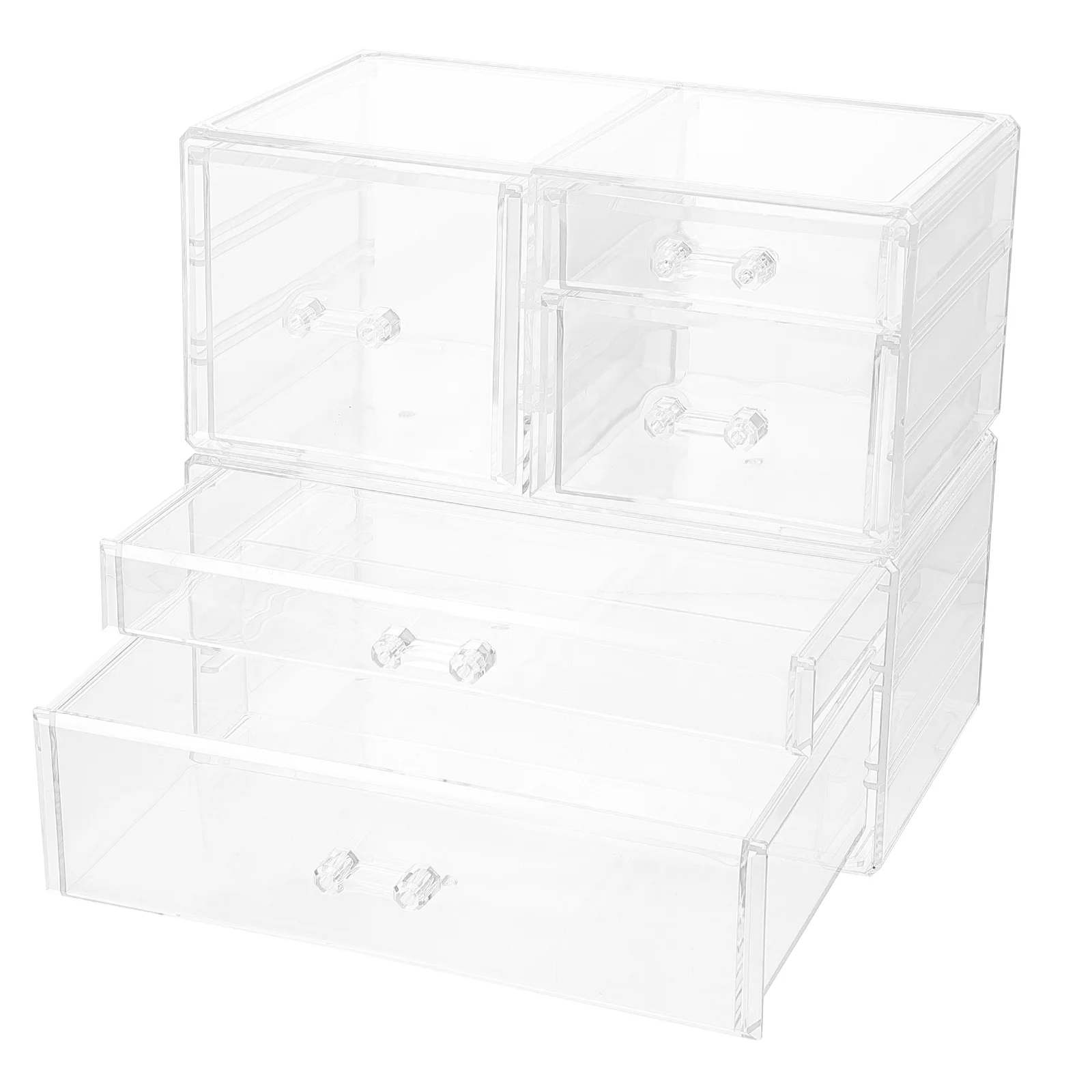 

Настольный прозрачный ящик для хранения косметики