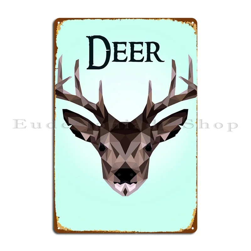 

Deer Metal Sign Painting Cave Club Bar Printing Vintage Tin Sign Poster
