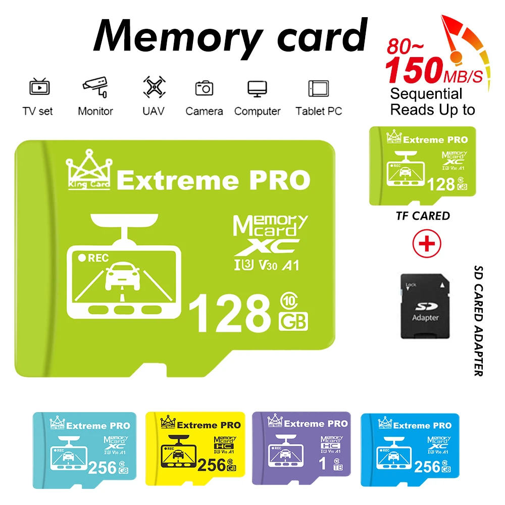 

Micro TF SD Card 2TB 1TB 512GB 256GB High Capacity Mobile Storage Flash Memory Card 1TB 128GB Cartao De Memoria For Phone Camera