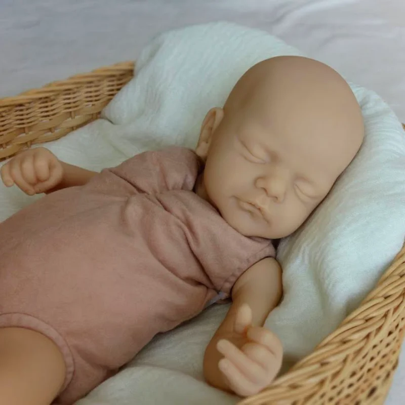 Popular Bebe Reborn Kit Sam With Coa Vinyl Blank Unpainted Unfinished Doll Mold 19 Inch Kit Reborn Blank Parts images - 5