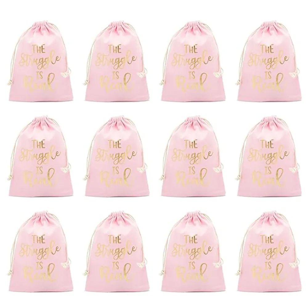 Оригинальные блестящие подарочные сумки для девичника аксессуары детей 12 штук