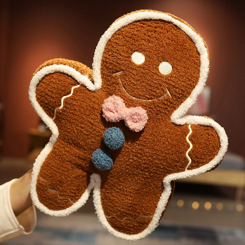 

42/60/70cm Huge Kawaii Cookie Stuffed Dolls Toys Gingerbread Man Cartoon Plush Toys For Girls Children Pillow sleep with Gift