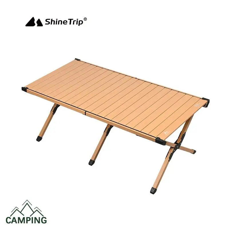 

Стол для кемпинга и пикника ShineTrip, переносной стол для пикника и барбекю, складной стол для улицы, алюминиевый стол и стулья в форме яиц