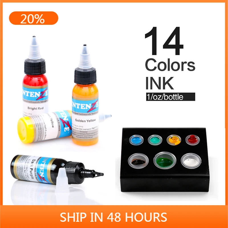 Чернила для татуировки универсальные цвета — краска и боди-арта пигмент