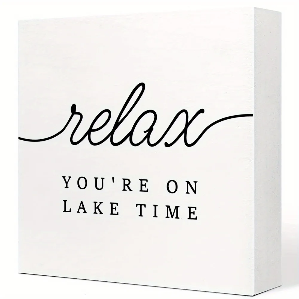 Деревянный пейзаж с принтом озера декор для стен столешницы дом релаксационные