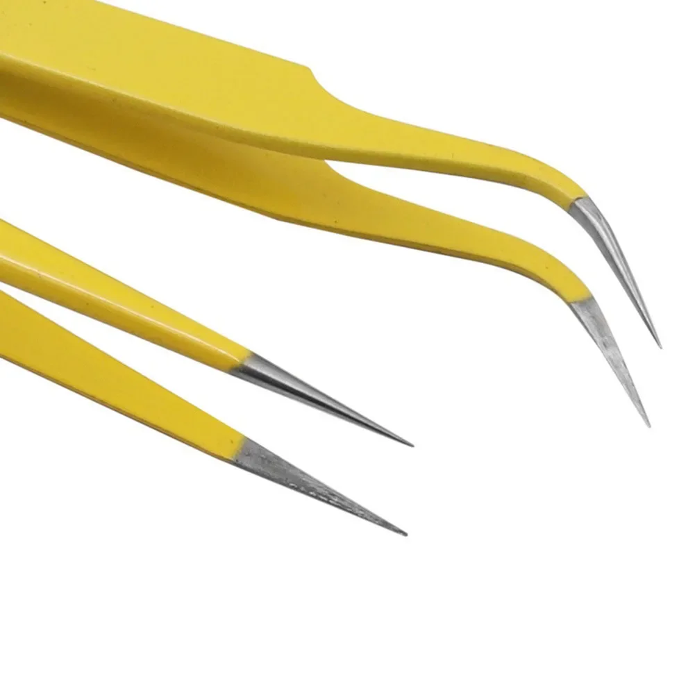2 шт. антистатические пинцеты из нержавеющей стали