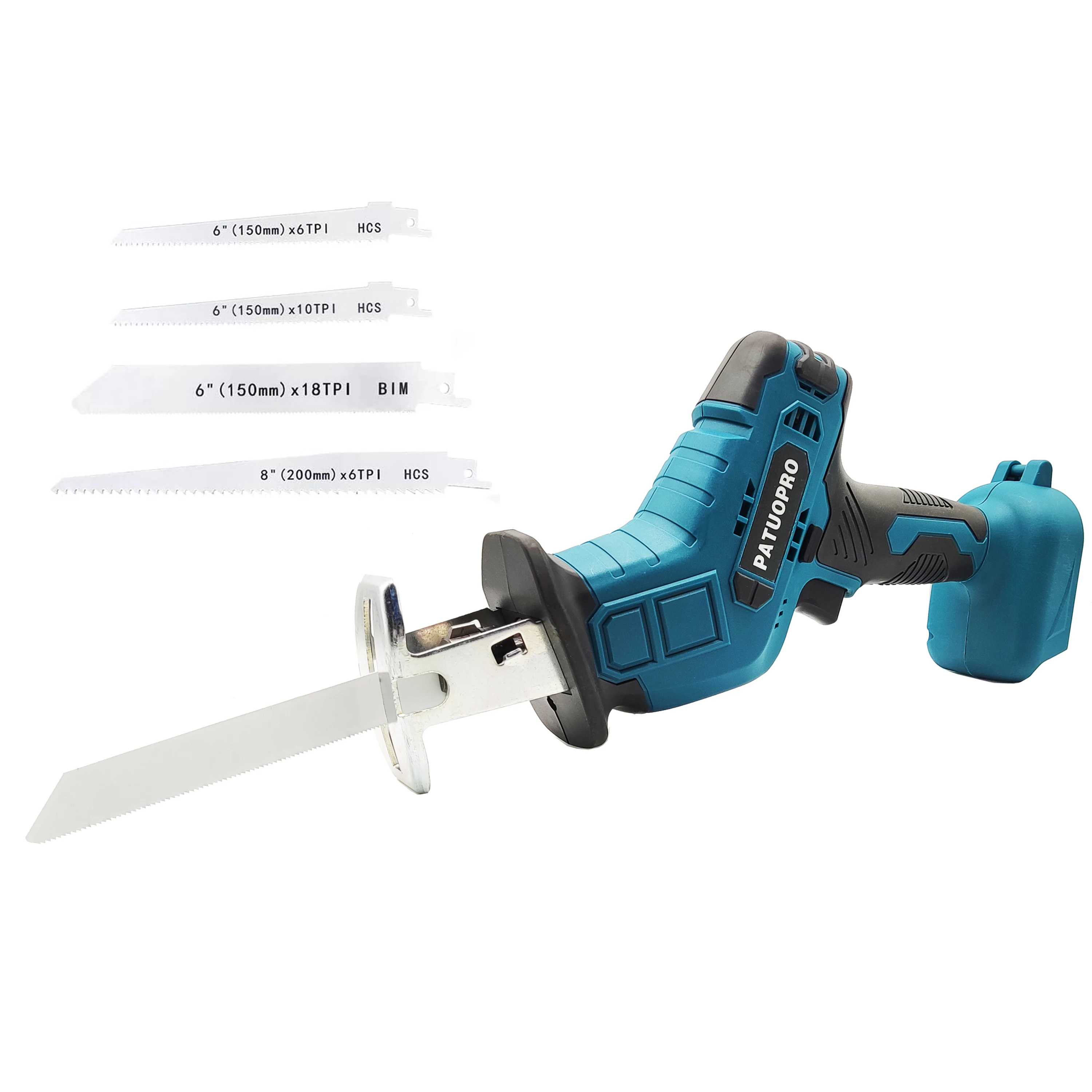 Cordless Reciprocating Saw 18V Adjustable Speed Electric Saw Wood Metal PVC Pipe Cutting fit Makita 18v Battery without Battery