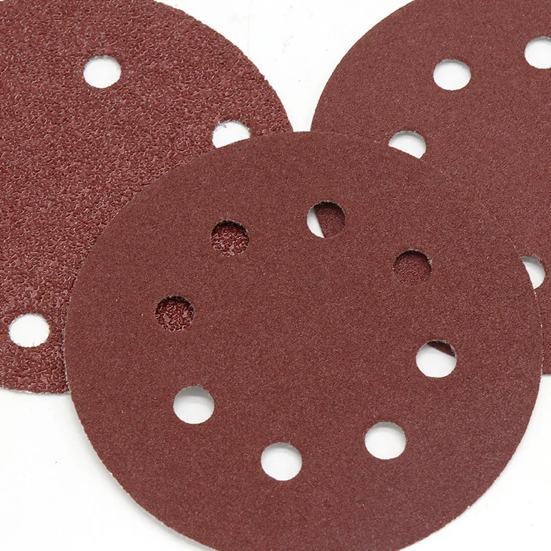 

Round Sanding Discs Sanding Sandpaper Set 10pcs Tools 125mm 5\\\" 8 Hole Aluminum Oxide Discs Equipment Hook & Loop