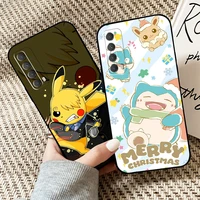 cartoon pikachu phone case for huawei p40 p30 p20 p10 lite honor 9 10 20 pro 7x 8x 9x prime p smart z 2021 coque back soft