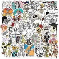 103050pcs gothic artsy skull cool stickers for skateboard fridge guitar laptop motorcycle cartoon decal sticker kids toys