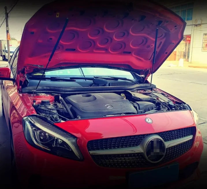 Фото 1 комплект газовых стоек для Mercedes-Benz CLA C117 2013-2019, передний капот, модифицированный подъемный опорный демпфер, амортизатор, опорные стержни №1