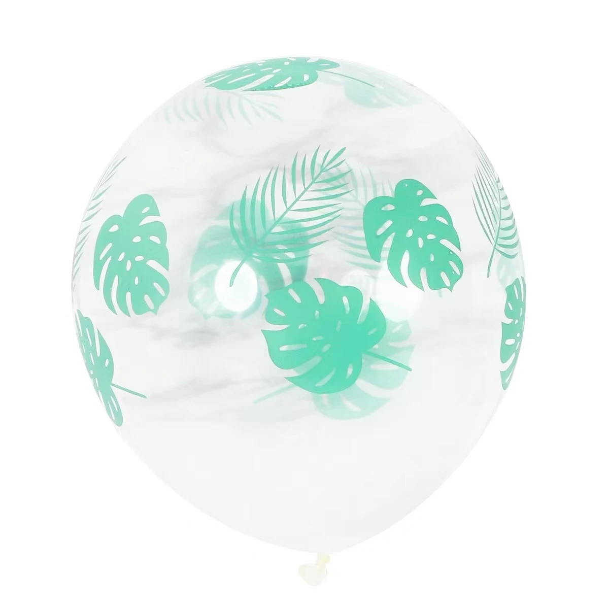 

Transparent Green Leaf Balloon Round Latex Decorative Balloon