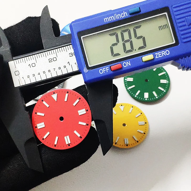 Oyster Watch Perpetual Dial Sterile 28.5mm For NH35 Miyota8215 ETA2836 Movement Custom Logo Men Watch Dials Blue Luminous Cases