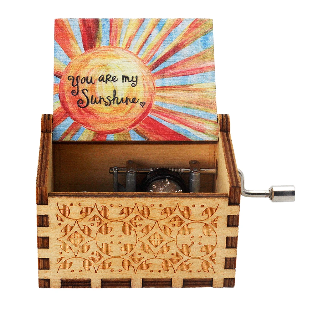 Музыкальная шкатулка You are My Sunshine в виде лебедя и озера подарок на день святого