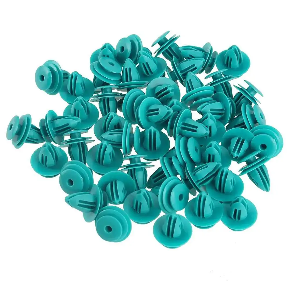 

Car Interior Accessories Auto Vehicle Retainer Fastener Rivet 10-100pcs Green Nylon Retaining Clip For Bumper Door Buckle