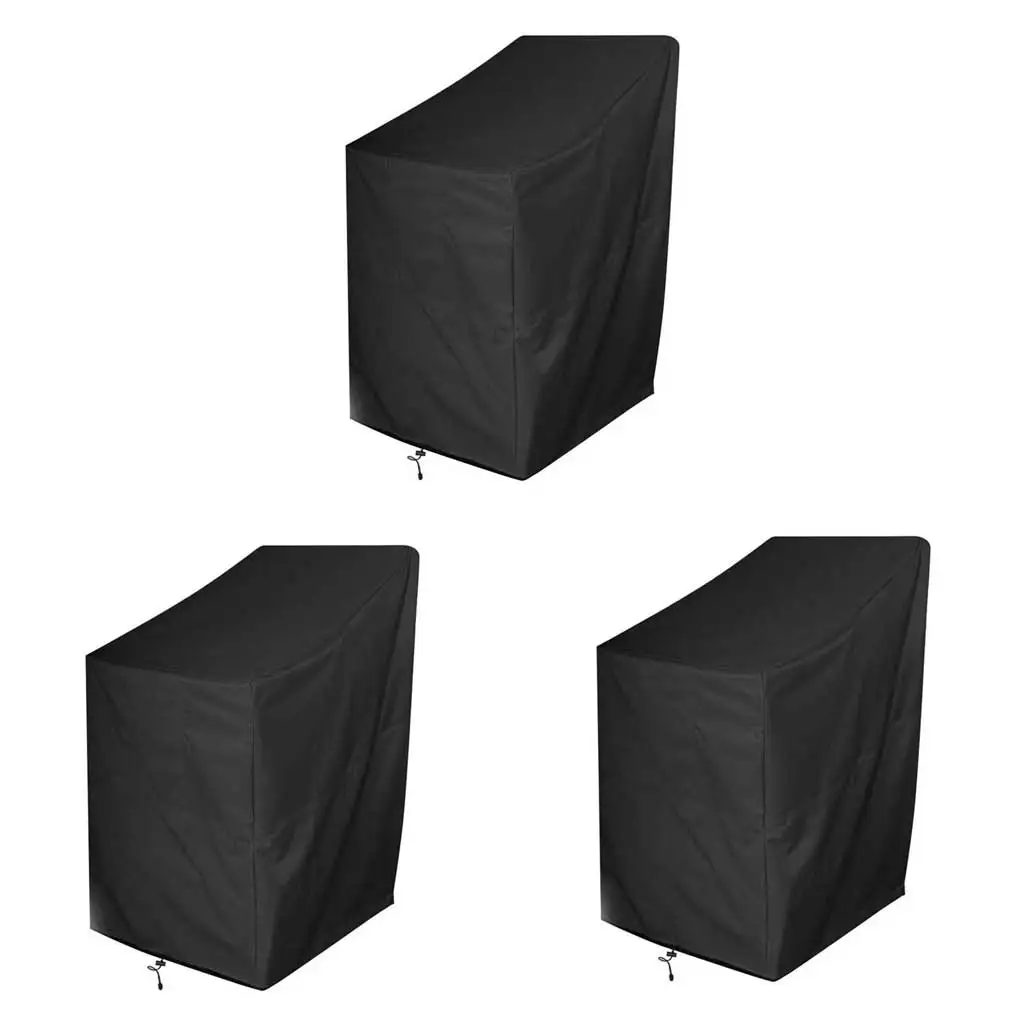 

Chair Cover Portable Waterproof Fashion Dustproof Outside Patio Park Covers Accessories with Storage Bag Type 3