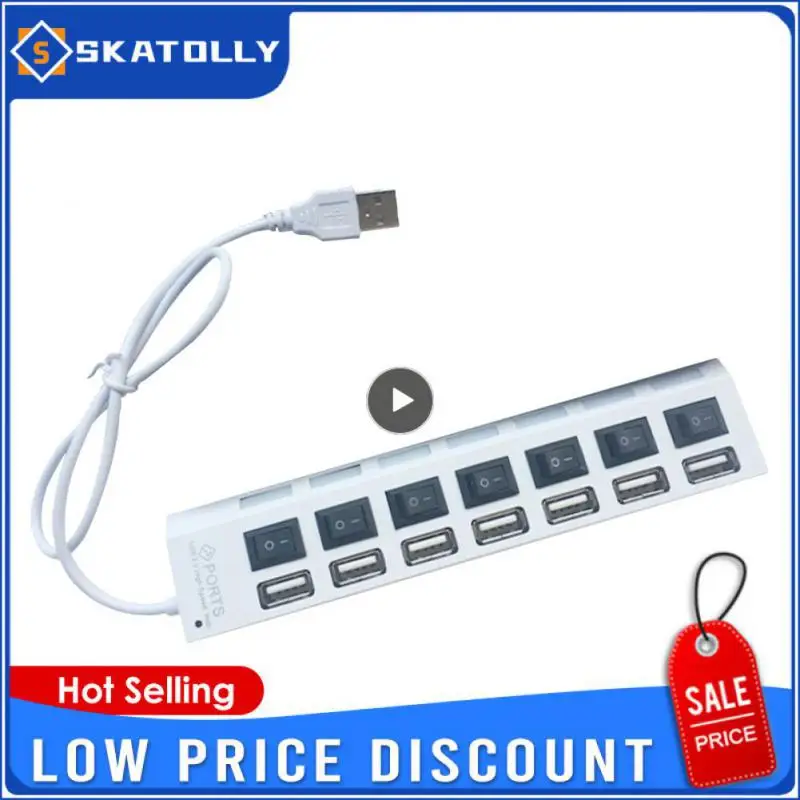 

USB 2,0 разветвитель с выключателем, USB 2,0, 4/7 портов